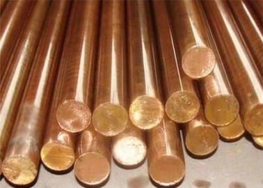 bronce de la lata del cobre sin oxígeno de 8m m, barra redonda de Rod del sólido de latón de Phosphorized